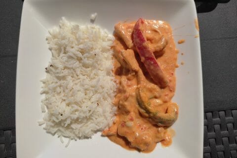 Cliquez pour zoomer ! Poulet à la crème de poivrons Thermomix par nofee