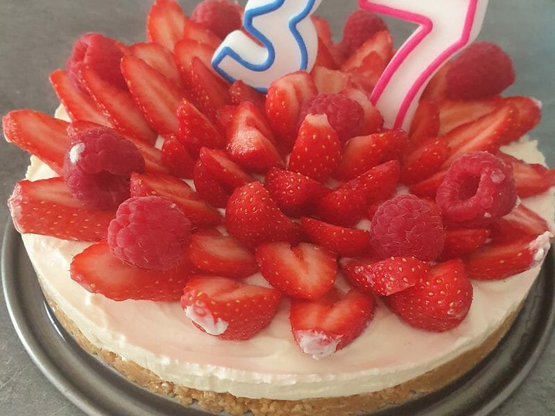 Cliquez pour zoomer ! Tarte aux fraises sans cuisson Thermomix par isalie91