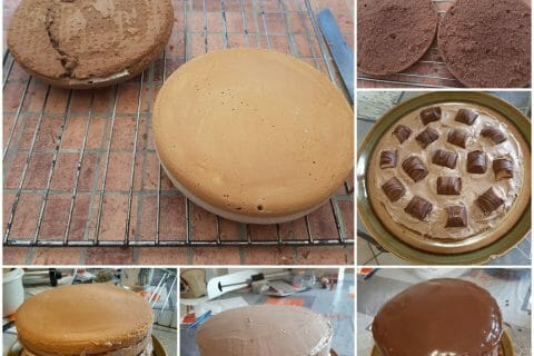 Cliquez pour zoomer ! Layer cake Kinder Bueno Thermomix par fanny71058