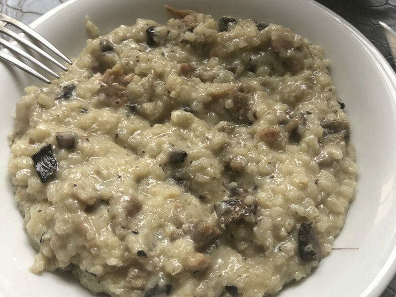 Cliquez pour zoomer ! Risotto poulet et champignons Thermomix par juovb