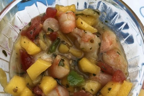 Cliquez pour zoomer ! Ceviche de crevettes, mangue, avocat Thermomix par juovb