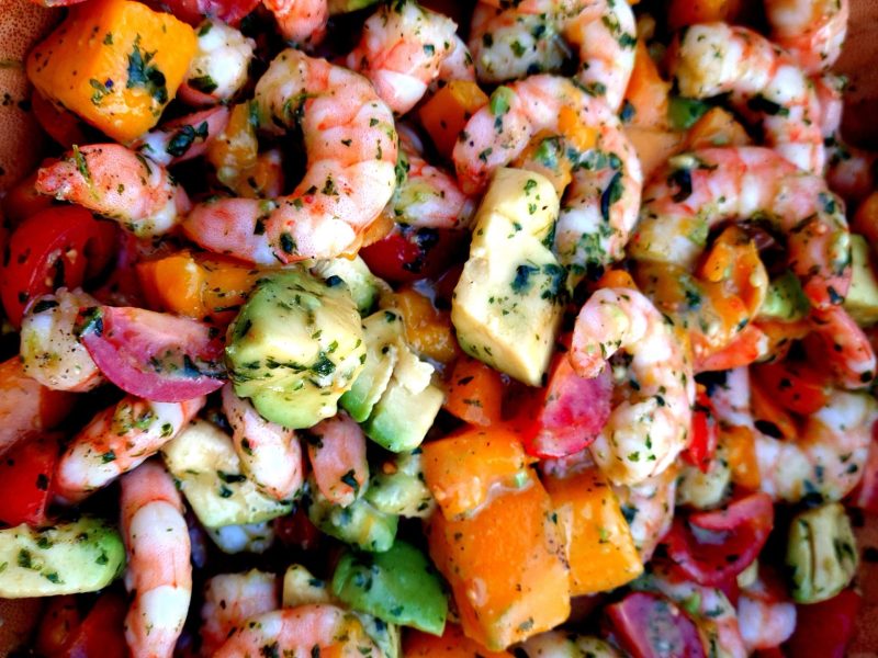 Cliquez pour zoomer ! Ceviche de crevettes, mangue, avocat Thermomix par melline