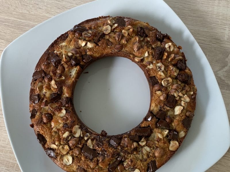 Cliquez pour zoomer ! Moelleux poires, noisettes et chocolat Thermomix par supercuisine