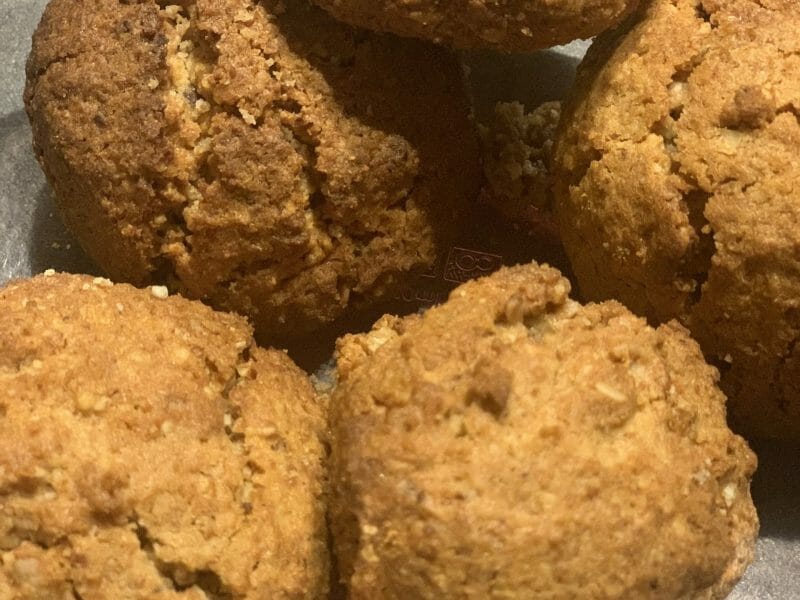 Cliquez pour zoomer ! Biscuits aux flocons d’avoine et amandes Thermomix par supercuisine