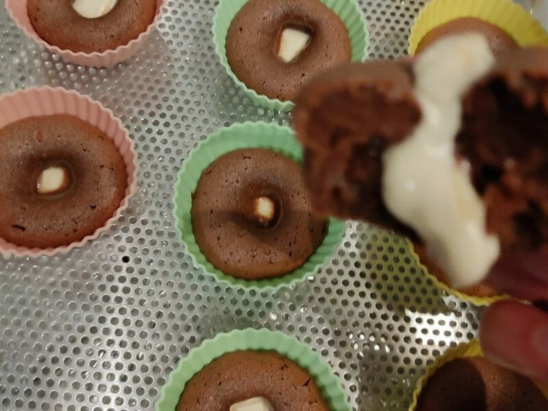Cliquez pour zoomer ! Fondants aux deux chocolats Thermomix par Salyma