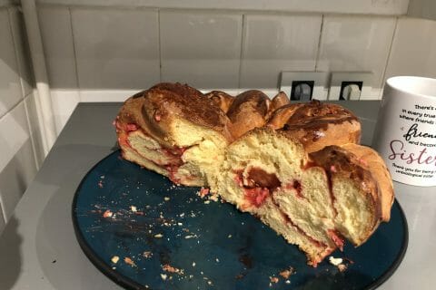 Cliquez pour zoomer ! Brioche aux pralines roses Thermomix par popoetchouchou0