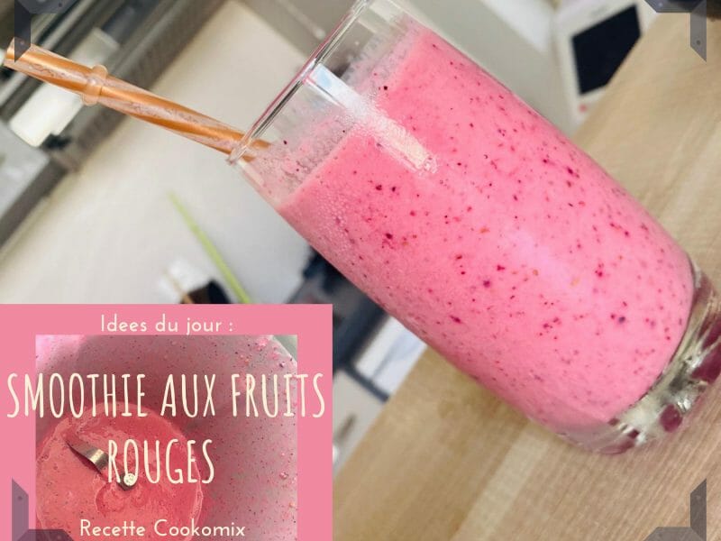 Cliquez pour zoomer ! Smoothie fraise myrtille Thermomix par Didou