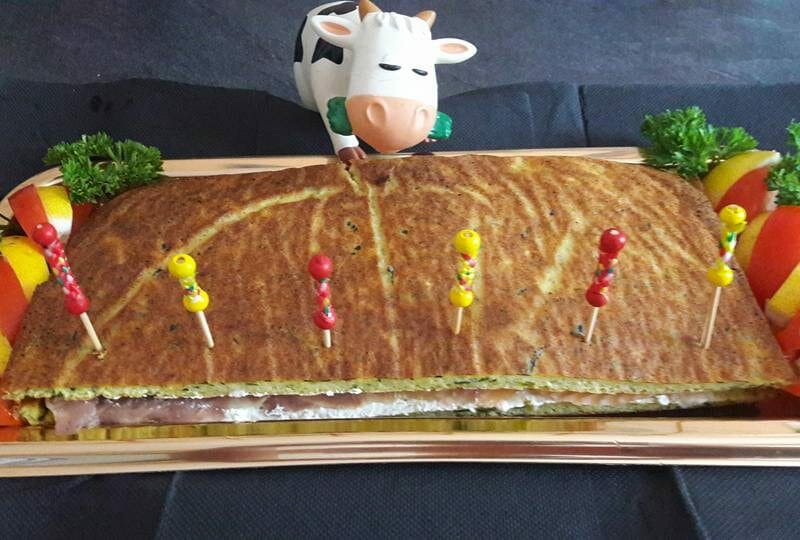 Cliquez pour zoomer ! Roulé aux courgettes et au saumon fumé Thermomix par Cococaromix