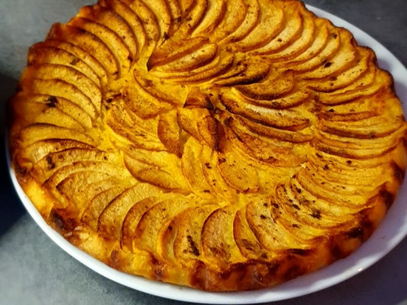 Cliquez pour zoomer ! Tarte aux pommes sans pâte Thermomix par sonia_125