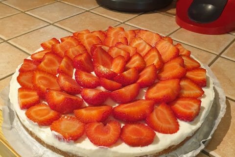 Cliquez pour zoomer ! Tarte aux fraises sans cuisson Thermomix par sandrine_324