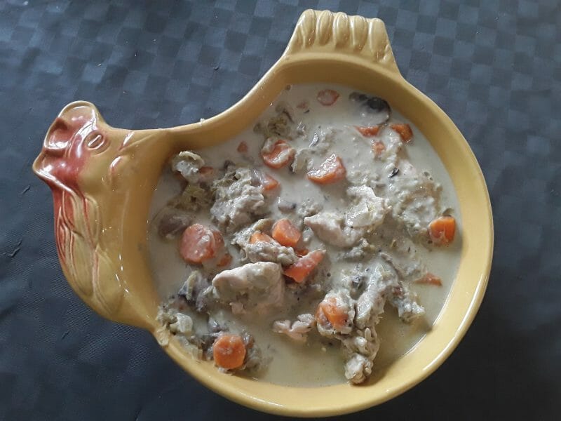 Cliquez pour zoomer ! Blanquette de dinde au bleu d’auvergne Thermomix par COCONUTS84
