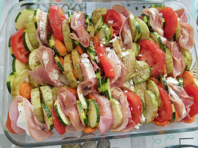 Cliquez pour zoomer ! Tian de légumes et mozzarella Thermomix par COCONUTS84