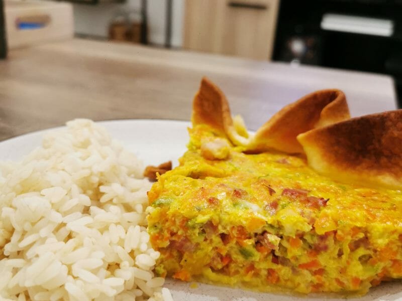 Cliquez pour zoomer ! Tarte courgettes et carottes Thermomix par aliceetdavid