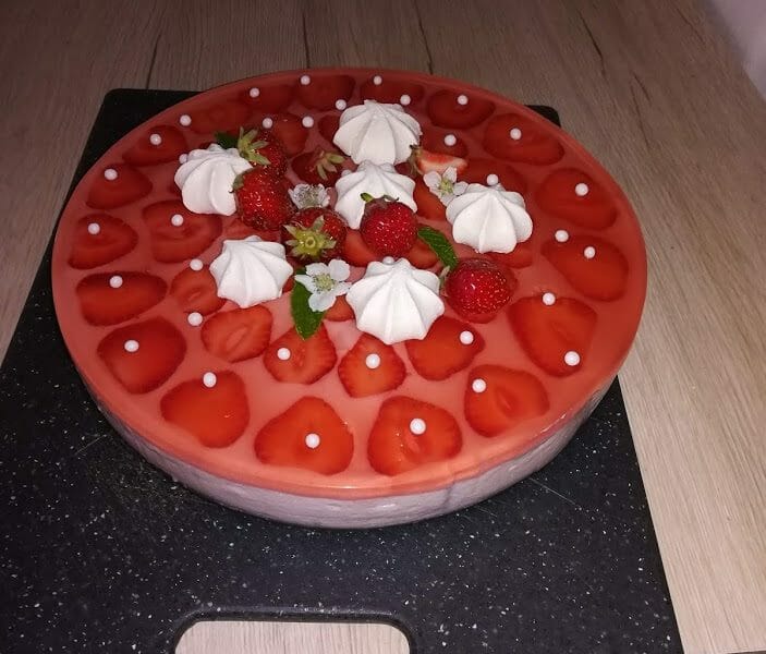 Cliquez pour zoomer ! Bavarois aux fraises Thermomix par soniaso38