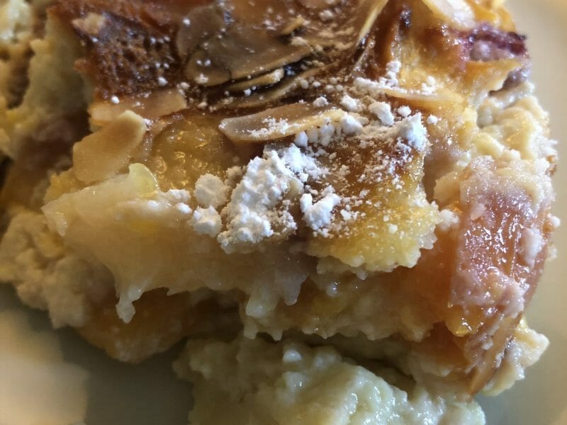Cliquez pour zoomer ! Clafoutis aux pêches Thermomix par aurlina