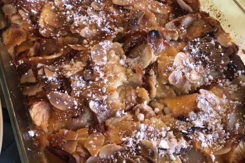 Cliquez pour zoomer ! Clafoutis aux pêches Thermomix par aurlina