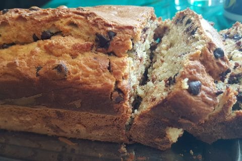 Cliquez pour zoomer ! Cake banane et pépites de chocolat Thermomix par melinea86