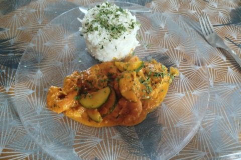 Cliquez pour zoomer ! Curry de crevettes au lait de coco Thermomix par lissou49