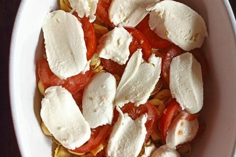 Cliquez pour zoomer ! Gratin de tortellini tomate mozzarella Thermomix par lissou49