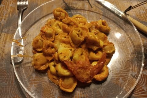 Cliquez pour zoomer ! Gratin de tortellini tomate mozzarella Thermomix par lissou49