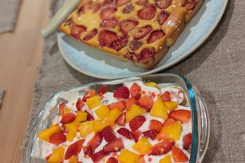 Cliquez pour zoomer ! Clafoutis aux fraises Thermomix par healthytinkerbell