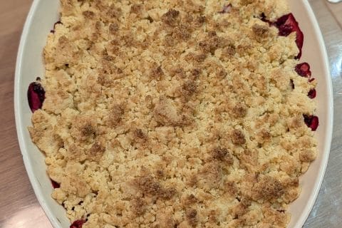 Cliquez pour zoomer ! Crumble fraise rhubarbe et noix de coco Thermomix par healthytinkerbell