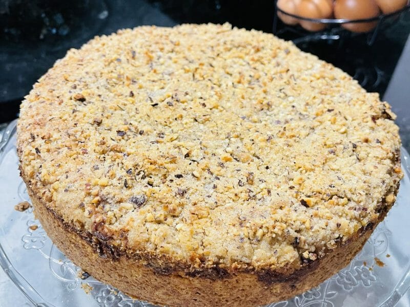 Cliquez pour zoomer ! Tarte aux pommes façon crumble Thermomix par La cuisine d’Elo