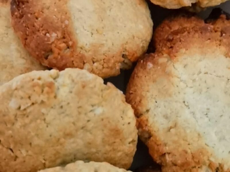 Cliquez pour zoomer ! Biscuits aux flocons d’avoine et amandes Thermomix par cindytech