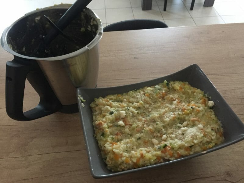Cliquez pour zoomer ! Risotto carottes et saumon fumé Thermomix par Ingpat