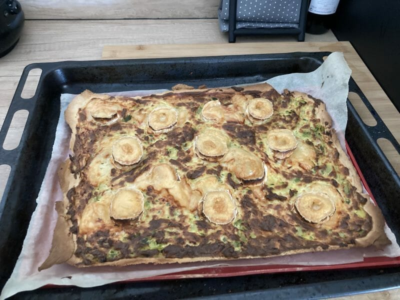 Cliquez pour zoomer ! Tarte courgette, jambon & chèvre Thermomix par Ingpat