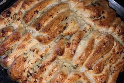 Cliquez pour zoomer ! Pain à l’ail, persil et mozzarella Thermomix par Saarah