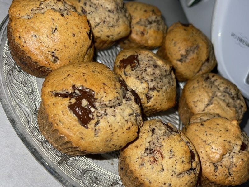 Cliquez pour zoomer ! Muffins aux pépites de chocolat Thermomix par Saarah