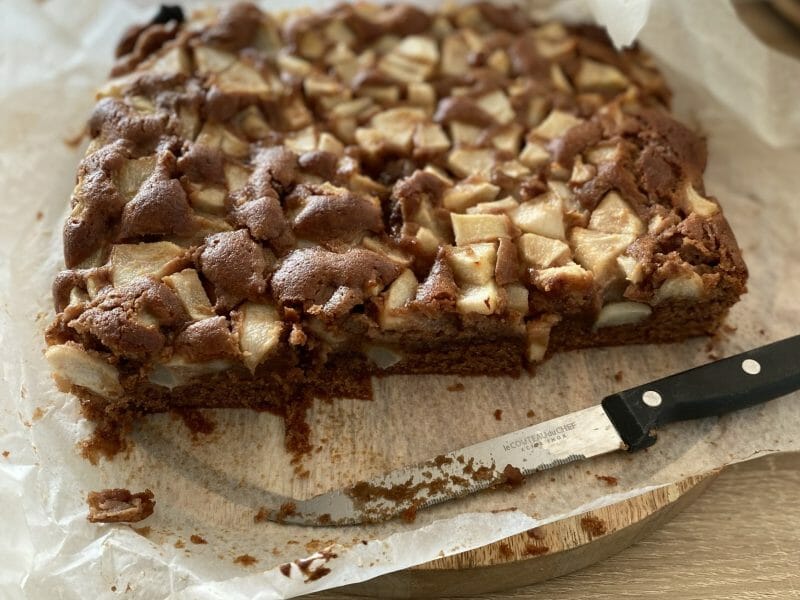 Cliquez pour zoomer ! Brownies aux poires Thermomix par lelj