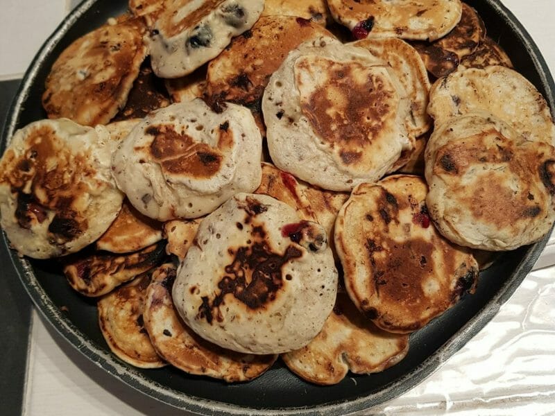 Cliquez pour zoomer ! Pancake myrtilles et pépites de chocolat Thermomix par carole_130