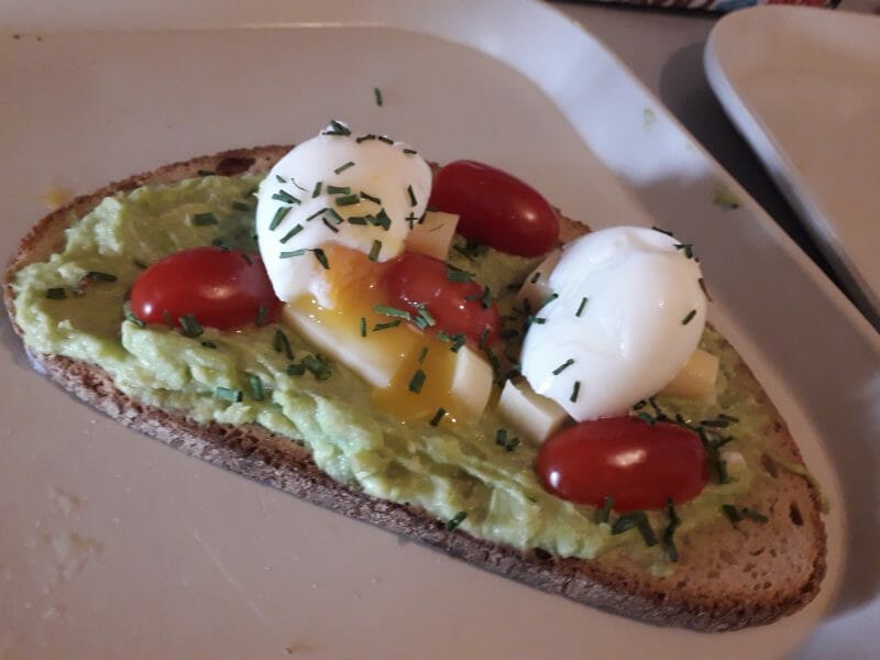 Cliquez pour zoomer ! Tartine avocat et oeuf mollet Thermomix par sarah_246