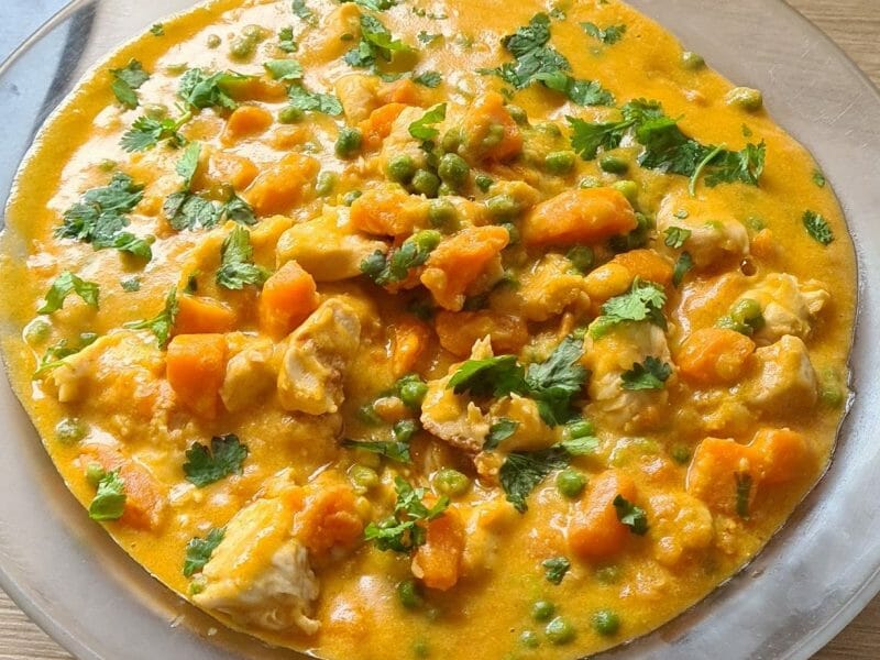 Cliquez pour zoomer ! Curry de poulet aux patates douces Thermomix par coralie35730