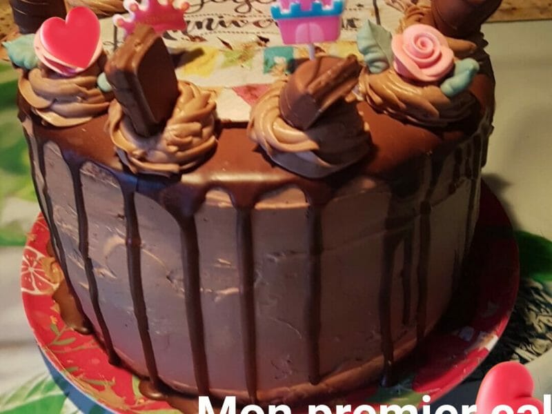 Cliquez pour zoomer ! Layer cake Kinder Bueno Thermomix par Soury