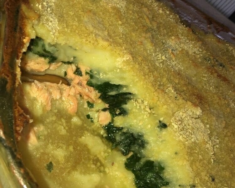 Cliquez pour zoomer ! Parmentier de saumon aux épinards Thermomix par sawnia7