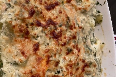 Cliquez pour zoomer ! Gratin de pommes de terre, saumon et épinards Thermomix par sawnia7