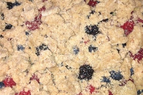Cliquez pour zoomer ! Crumb cake framboises Thermomix par sawnia7