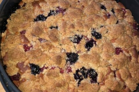 Cliquez pour zoomer ! Crumb cake framboises Thermomix par sawnia7