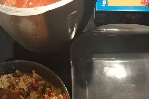 Cliquez pour zoomer ! Lasagnes au poulet et poivrons Thermomix par pauline43100