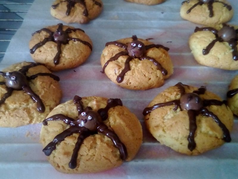 Cliquez pour zoomer ! Spider cookies (cookies araignées) Thermomix par Laetitia26540