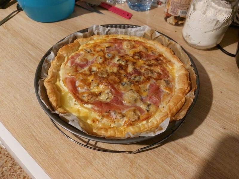 Cliquez pour zoomer ! Tarte gorgonzola et jambon de Parme Thermomix par aurore7684