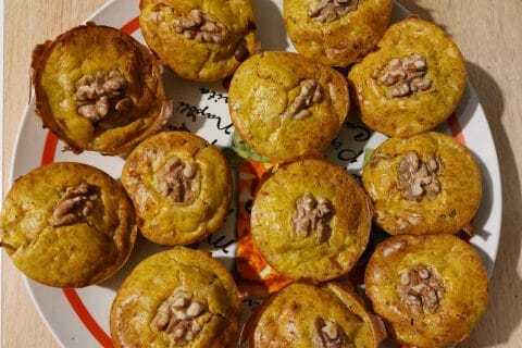 Cliquez pour zoomer ! Mini-cake au potimarron, noix et fourme de Montbrison Thermomix par aurore7684