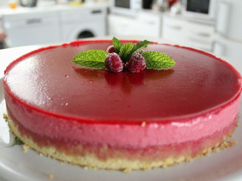 Cliquez pour zoomer ! Bavarois aux framboises Thermomix par Malone.24