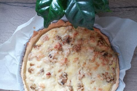 Cliquez pour zoomer ! Tarte au poulet et champignons Thermomix par delphine_216