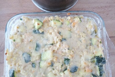 Cliquez pour zoomer ! Gratin de crozets aux courgettes et saumon fumé Thermomix par delphine_216