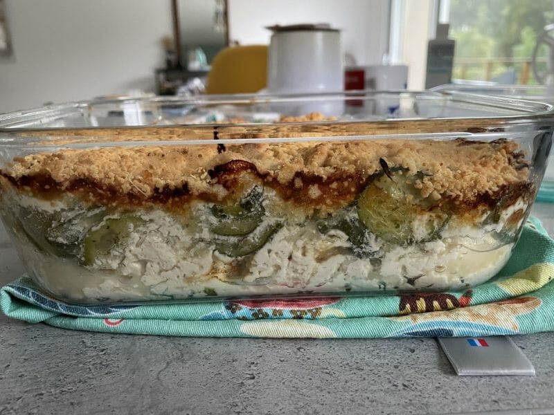 Cliquez pour zoomer ! Crumble poulet, courgettes et parmesan Thermomix par claire_177