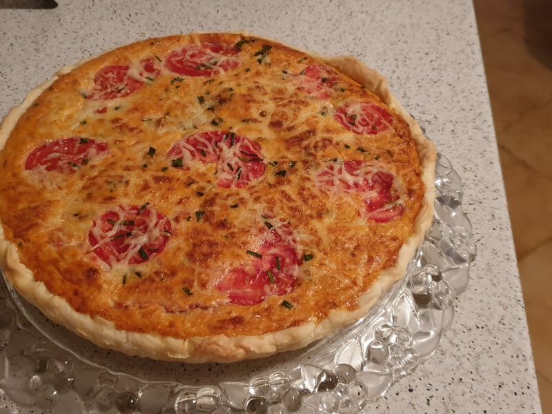 Cliquez pour zoomer ! Tarte au thon, tomate et moutarde Thermomix par Oceane1303